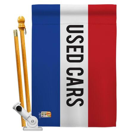 COSA 28 x 40 in. Used Cars Special Occasion Merchant Impressions Decorative Vertical House Flag Set CO4100063
